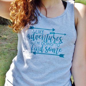 Adventure Tank Top. Unisex Sizing. New.